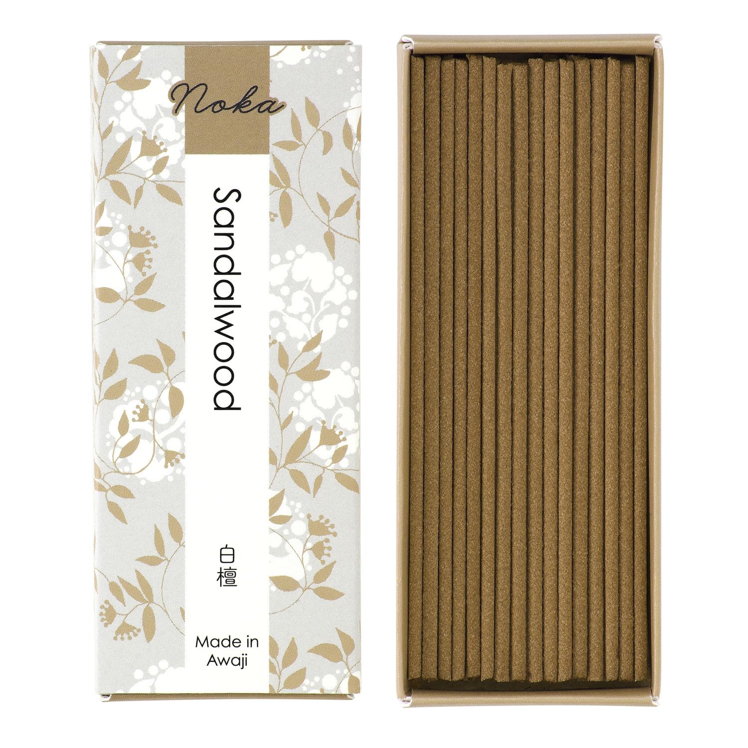 Amazon.co.jp: カメヤマ お香 Noka 白檀 上質でやすらぎの香り 約60本